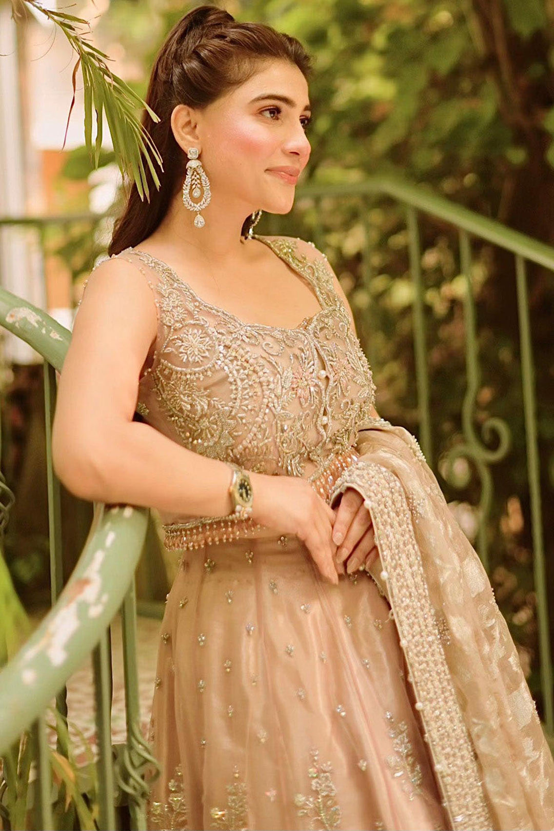 0064-STELLA EMBROIDERED SILK NET STITCHED