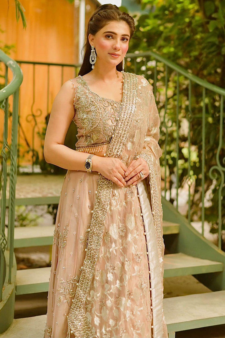 0064-STELLA EMBROIDERED SILK NET STITCHED