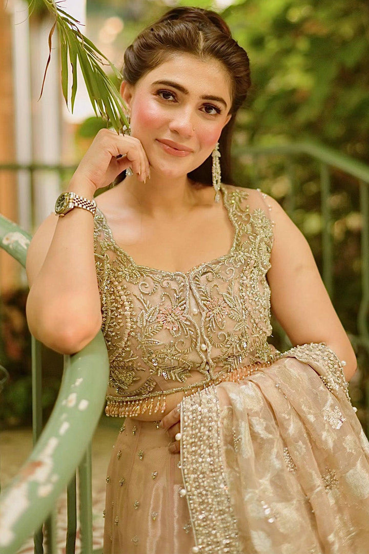 0064-STELLA EMBROIDERED SILK NET STITCHED