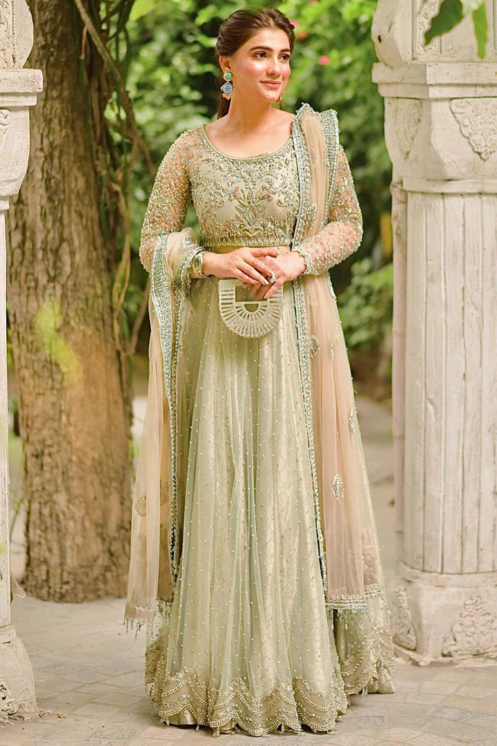 0066-CELINA EMBROIDERED SILK NET STITCHED