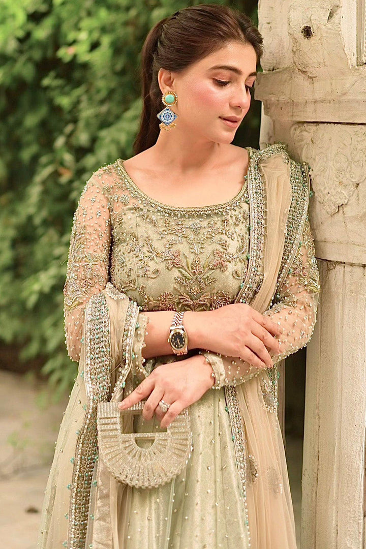 0066-CELINA EMBROIDERED SILK NET STITCHED