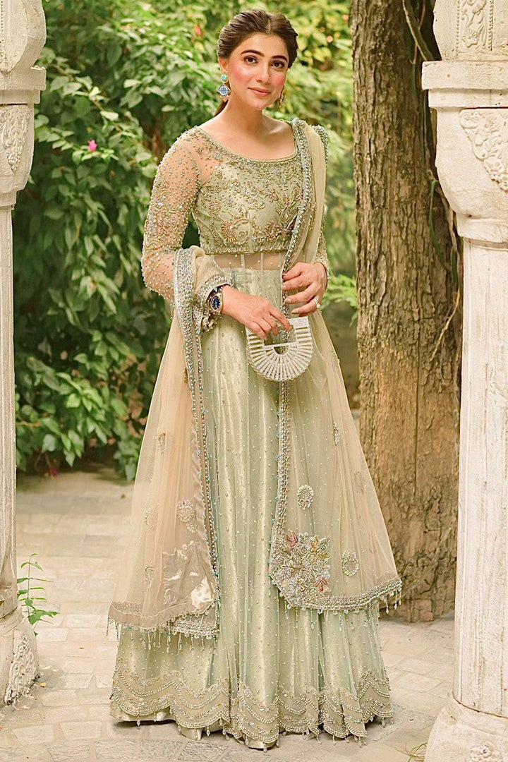 0066-CELINA EMBROIDERED SILK NET STITCHED