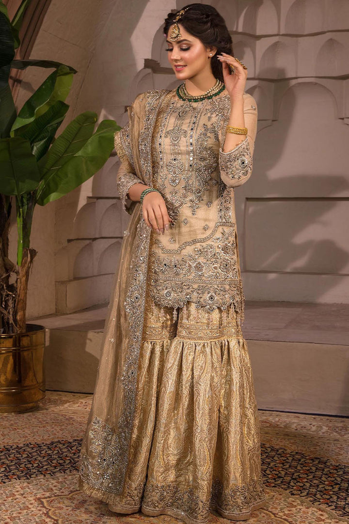 0068-IZARA HAND EMBELLISHED COTTON ZARI STITCHED