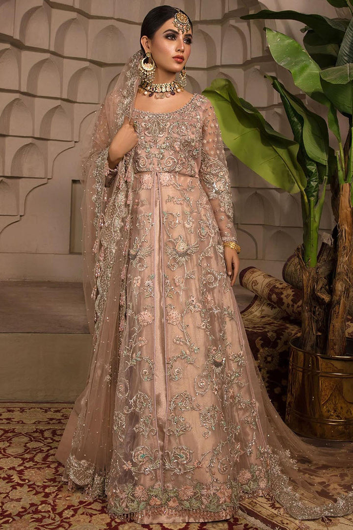 0069-GLITZY EMBROIDERED SILK NET STITCHED