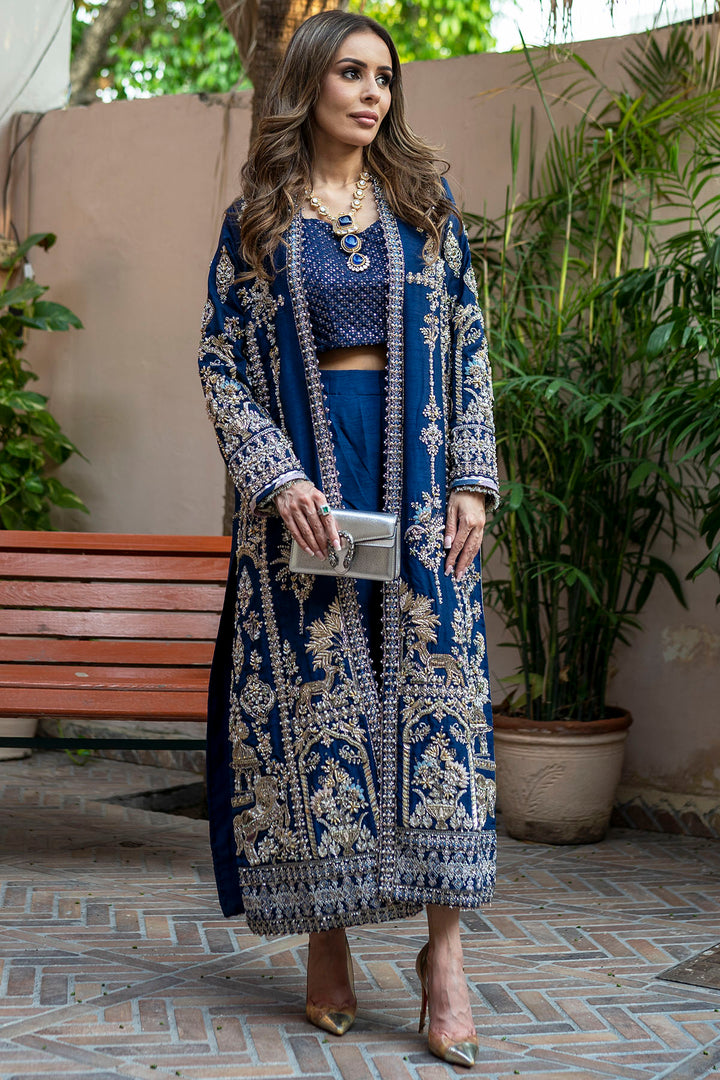 0070-GISELLE HAND EMBELLISHED KOREAN SILK STITCHED