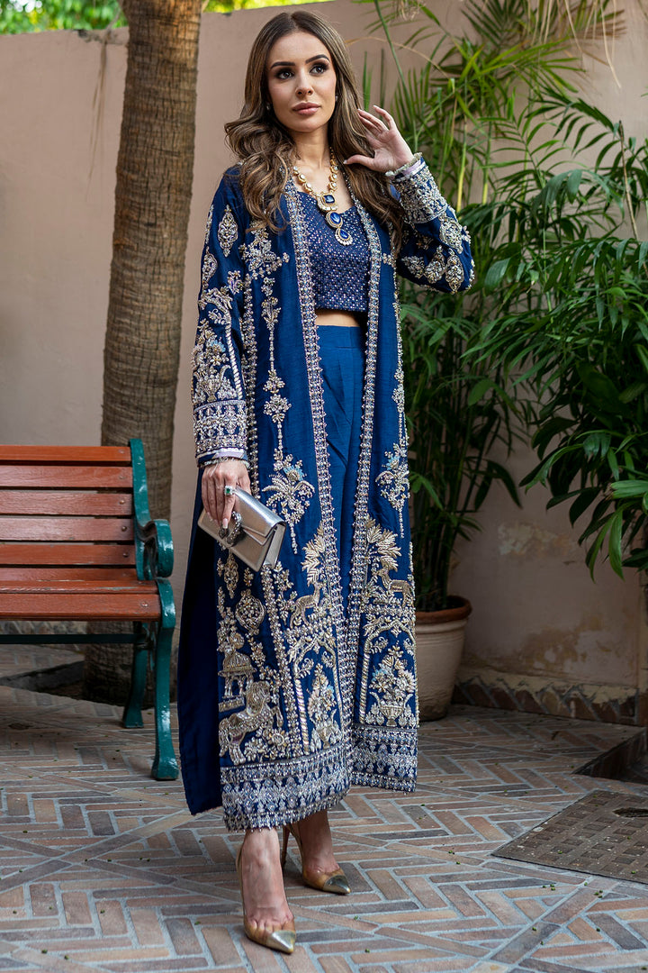 0070-GISELLE HAND EMBELLISHED KOREAN SILK STITCHED