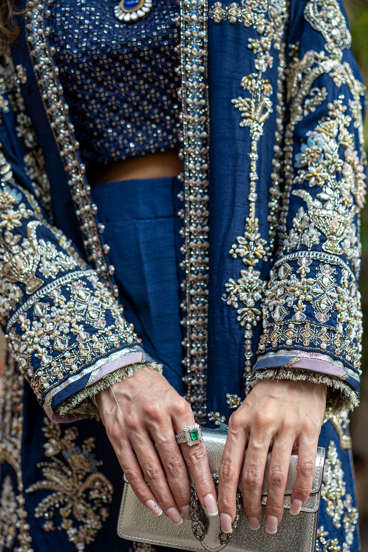 0070-GISELLE HAND EMBELLISHED KOREAN SILK STITCHED