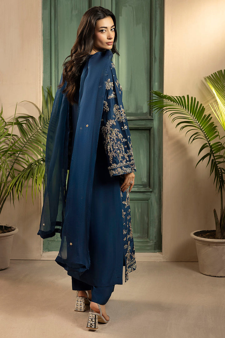 0074-AFSANA HAND EMBELLISHED SILK STITCHED