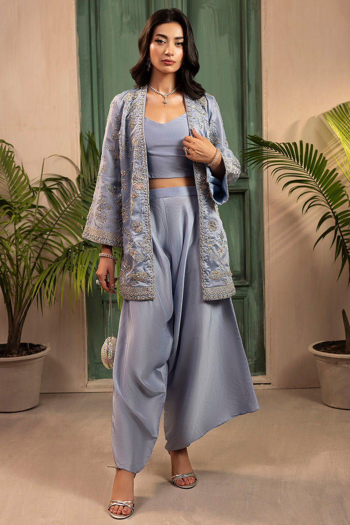 0075-MAHVEEN HAND EMBELLISHED SEESHA SILK STITCHED