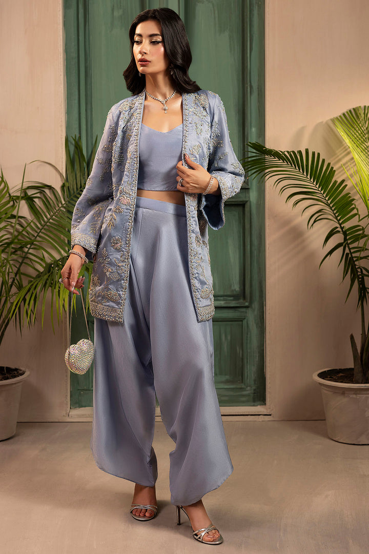 0075-MAHVEEN HAND EMBELLISHED SEESHA SILK STITCHED