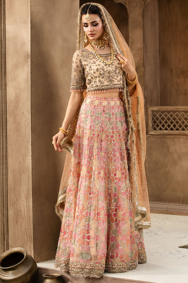 0092-NUR-UN-NISA EMBROIDERED ORGANZA STITCHED