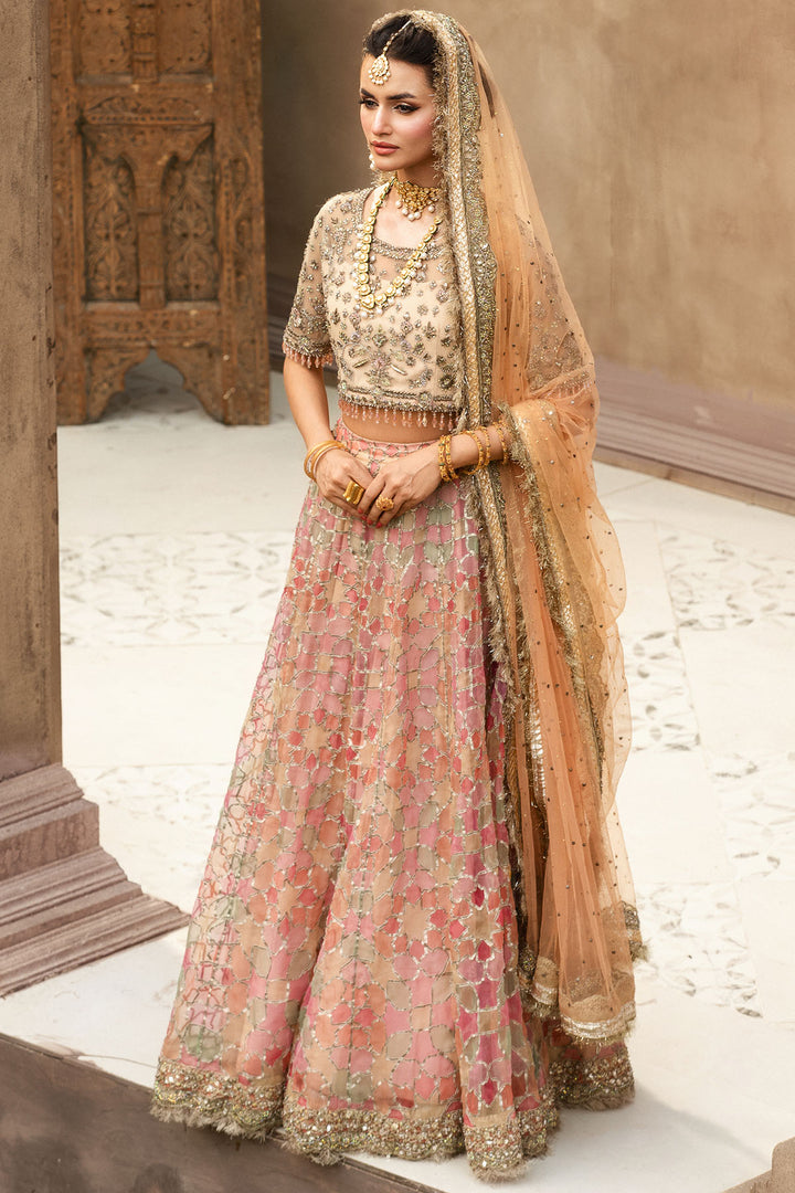 0092-NUR-UN-NISA EMBROIDERED ORGANZA STITCHED