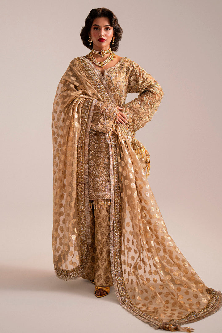 0094-SHAHAR-BANU HAND EMBELLISHED TISSUE STITCHED