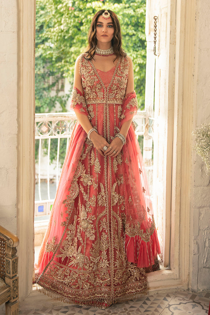 0096-RITZY HAND EMBELLISHED SILK NET STITCHED