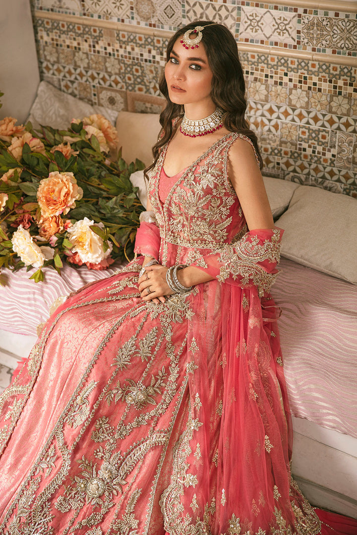 0096-RITZY HAND EMBELLISHED SILK NET STITCHED