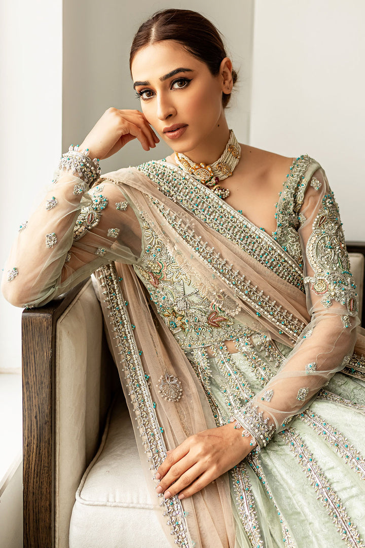 0101-SUBLIME HAND EMBELLISHED SILK NET STITCHED