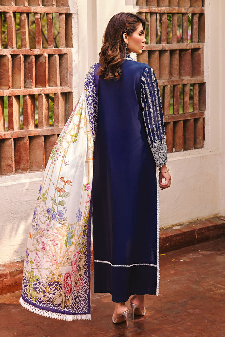 3983-SIBEL EMBROIDERED LAWN STITCHED
