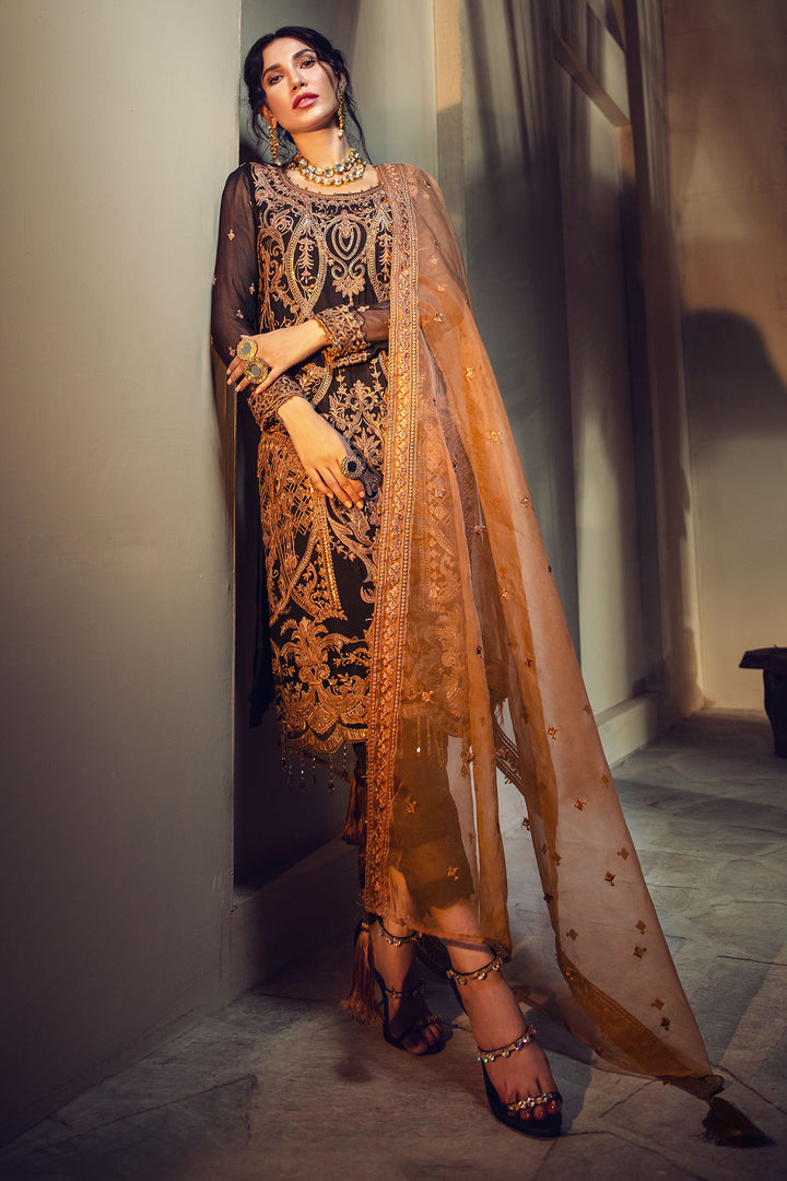 2645-JADE EMBROIDERED BEMBERG CHIFFON UNSTITCHED