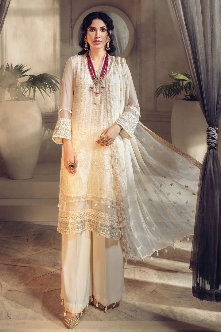 2643-SUGAR-CANE EMBROIDERED BEMBERG CHIFFON UNSTITCHED