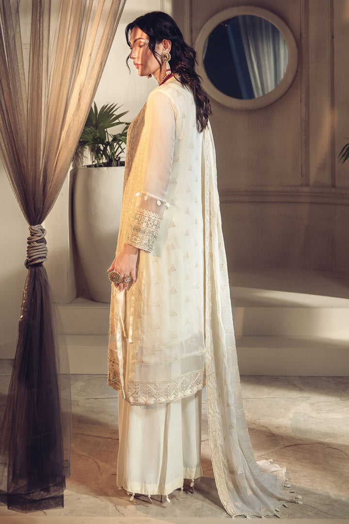 2643-SUGAR-CANE EMBROIDERED BEMBERG CHIFFON UNSTITCHED