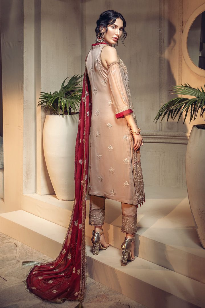 2644-CIDER EMBROIDERED BEMBERG CHIFFON UNSTITCHED