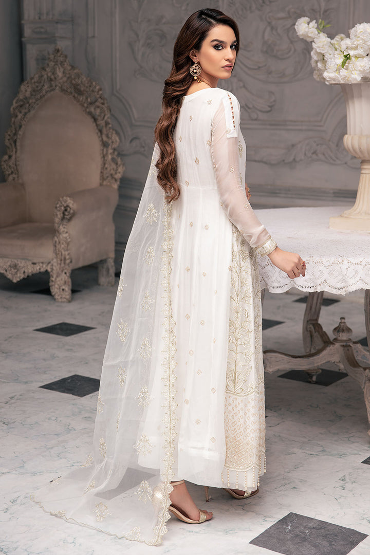 2646-WHITE-DOVE EMBROIDERED BEMBERG CHIFFON UNSTITCHED