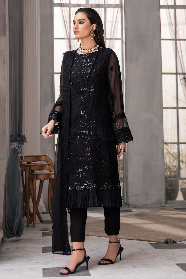 2649-JADE EMBROIDERED BEMBERG CHIFFON UNSTITCHED
