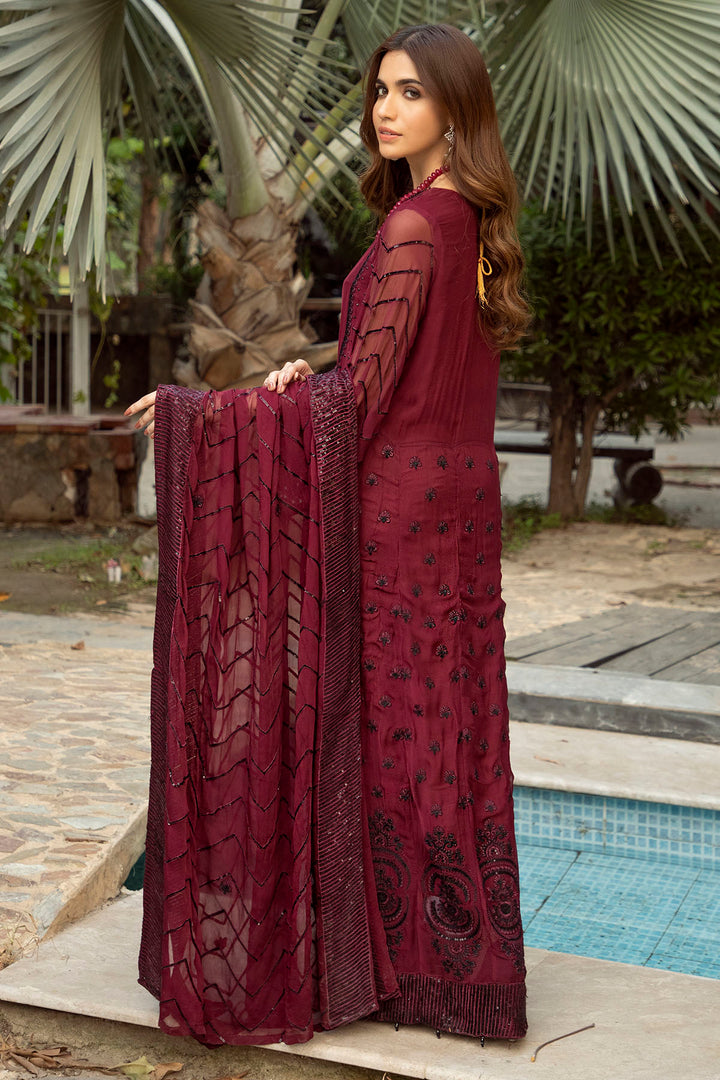 2657-GIVERY EMBROIDERED BEMBERG CHIFFON STITCHED