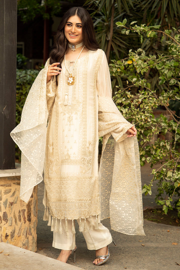 2658-SANDY EMBROIDERED BEMBERG CHIFFON STITCHED