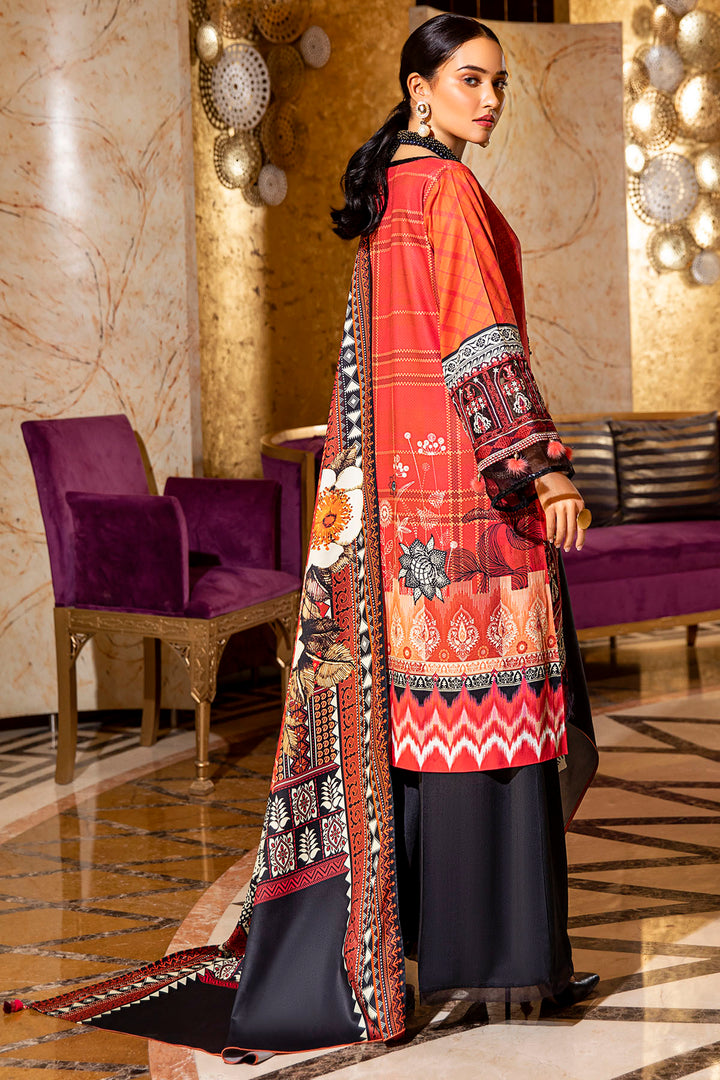 2731-FIRE-BRICK DIGITAL PRINTED COTAIL UNSTITCHED