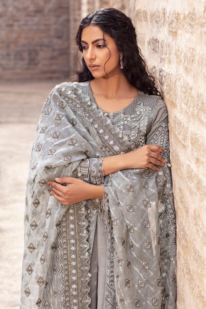 2767-ICE-BERG EMBROIDERED CRINKLE CHIFFON UNSTITCHED