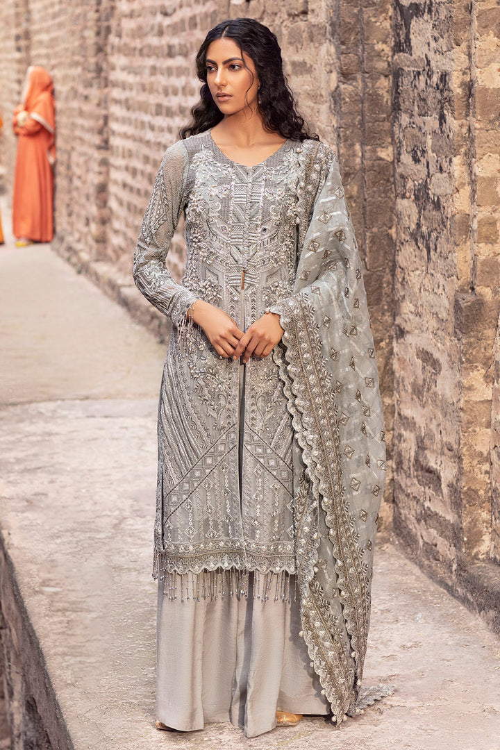 2767-ICE-BERG EMBROIDERED CRINKLE CHIFFON UNSTITCHED