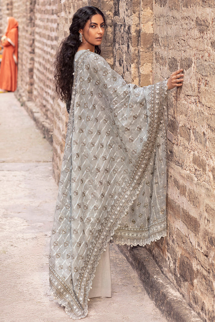 2767-ICE-BERG EMBROIDERED CRINKLE CHIFFON UNSTITCHED