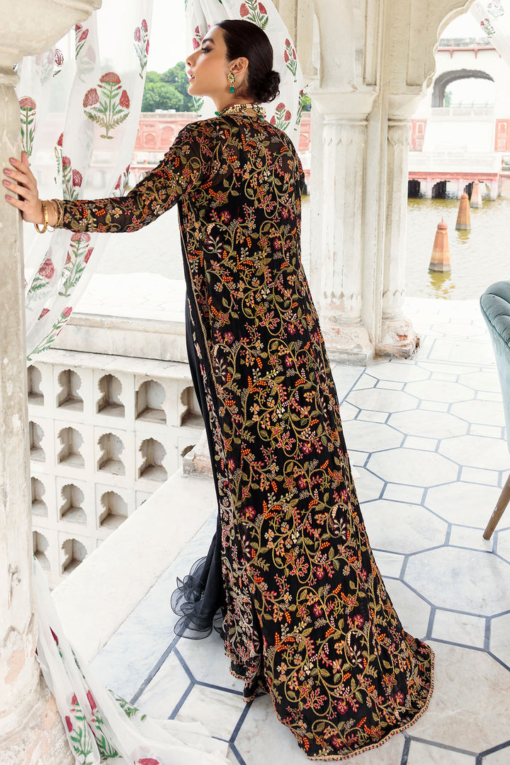 2774-BLACK EMBROIDERED CHIFFON FABRIC