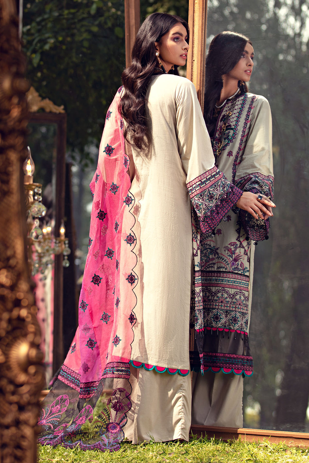 2796-FRENCH-GRAY EMBROIDERED LAWN UNSTITCHED