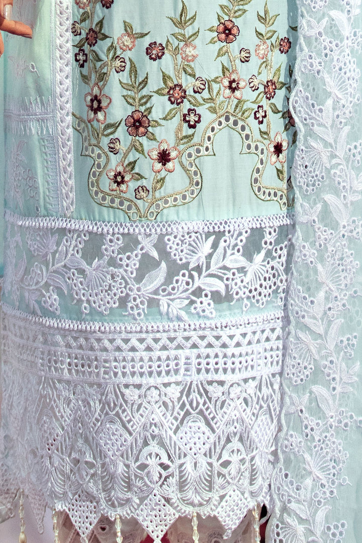 2811-SAPPHIRE EMBROIDERED LAWN STITCHED