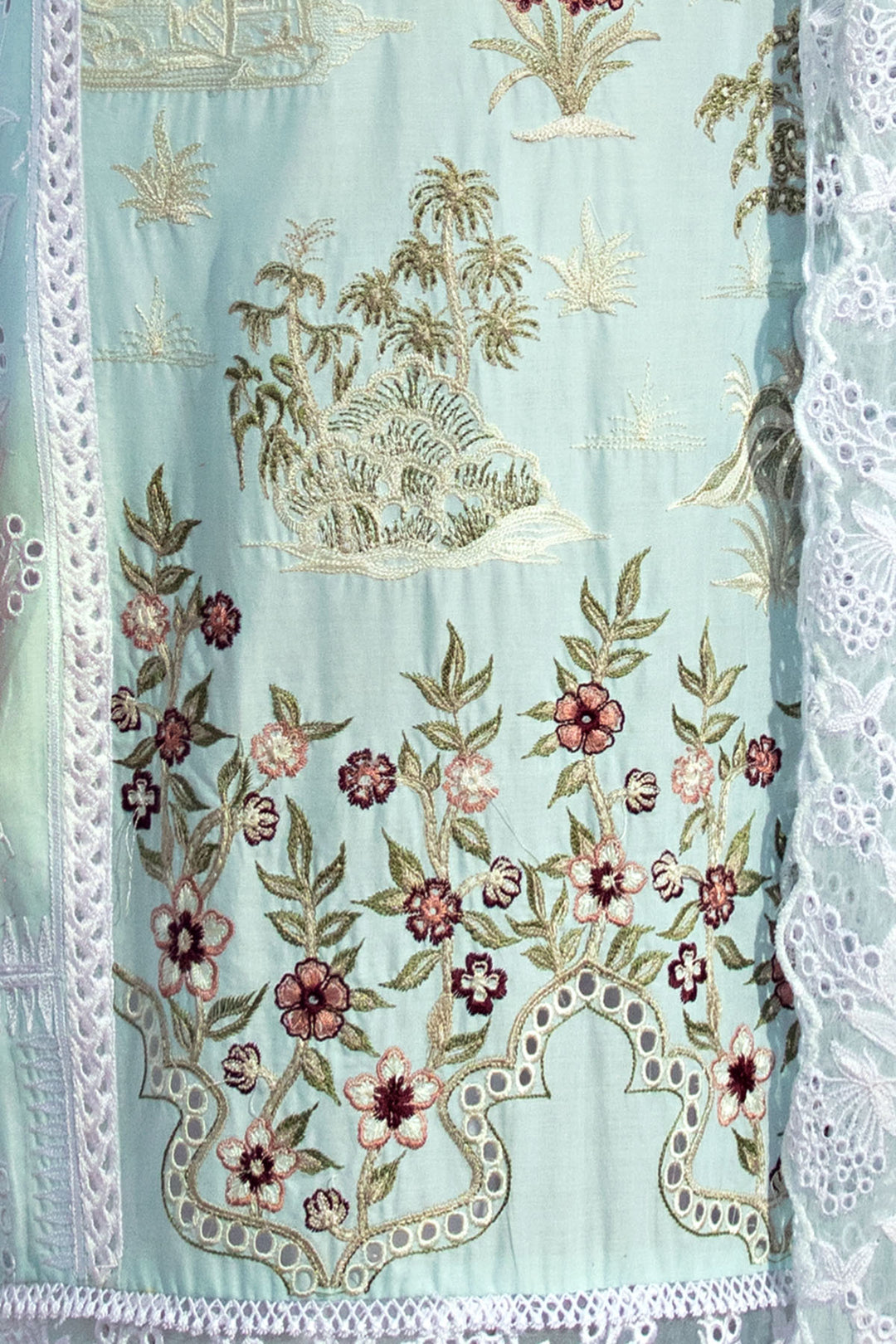 2811-SAPPHIRE EMBROIDERED LAWN STITCHED