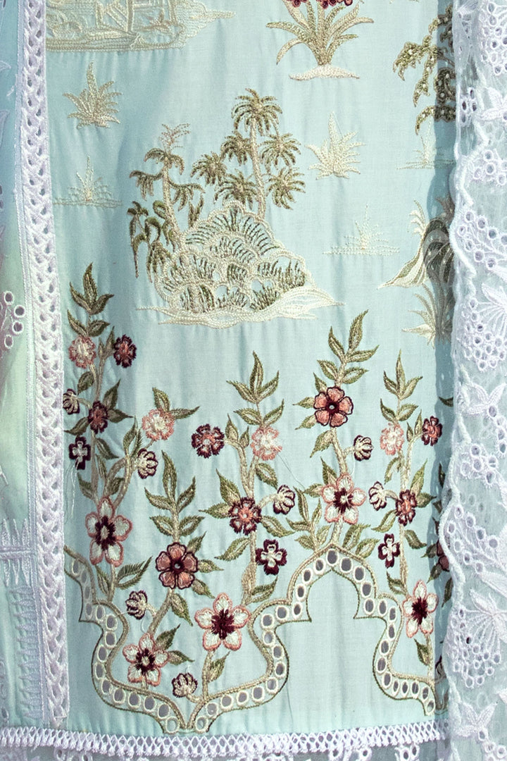 2811-SAPPHIRE EMBROIDERED LAWN STITCHED