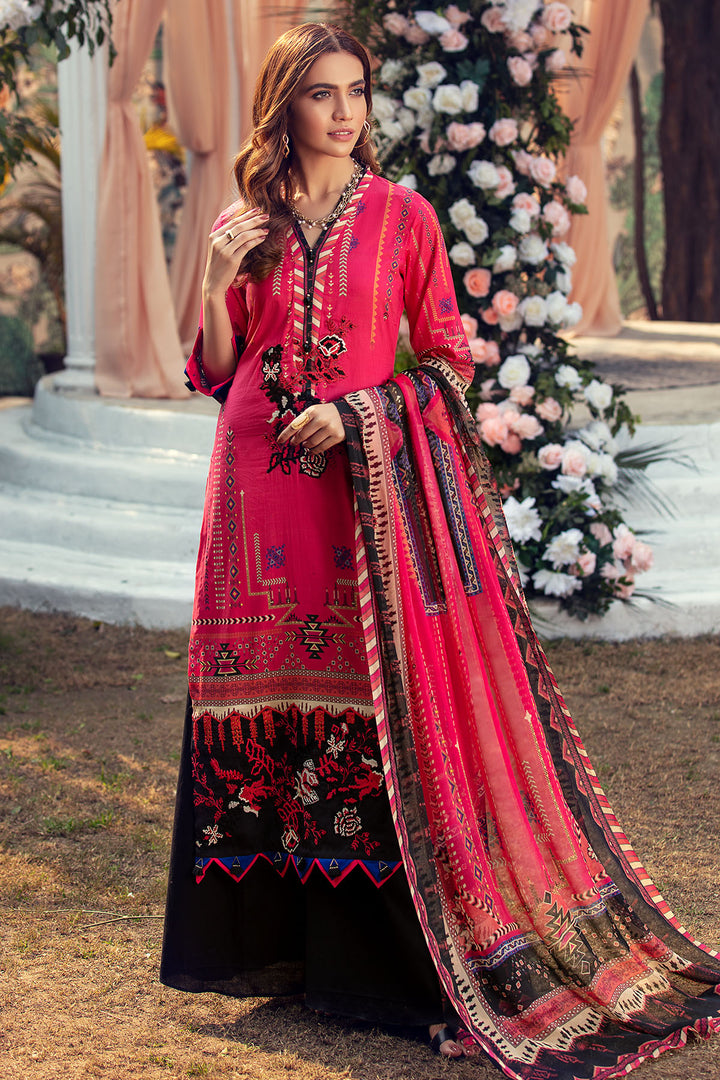 2817-ELECTRIC-PINK DIGITAL PRINTED LAWN UNSTITCHED