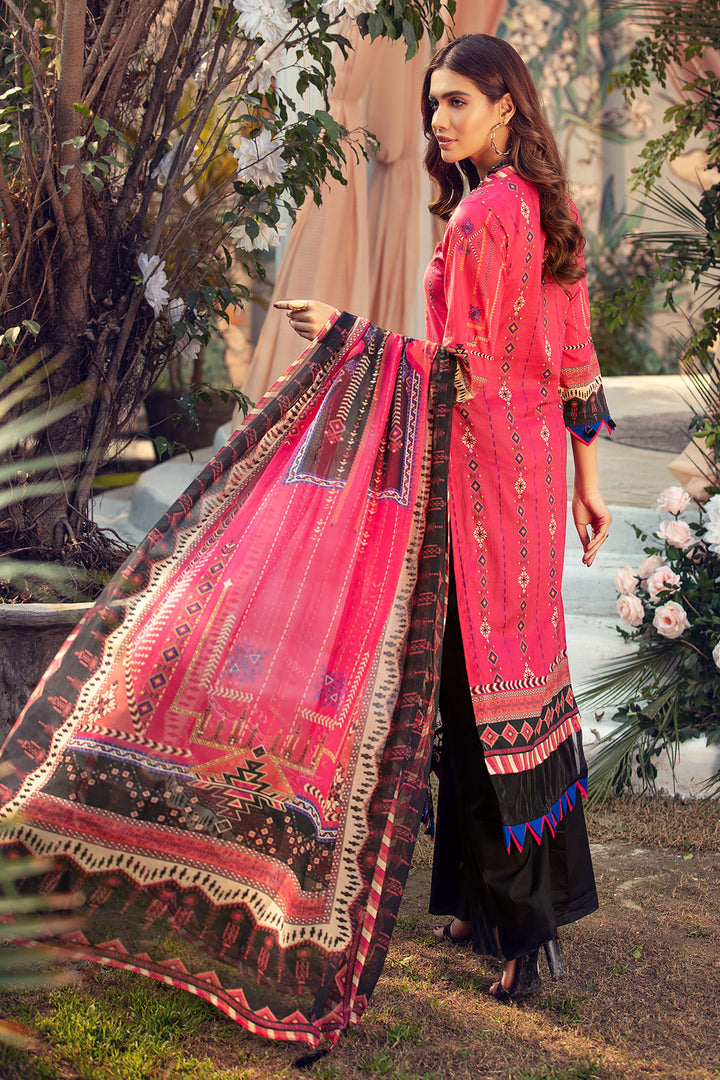 2817-ELECTRIC-PINK DIGITAL PRINTED LAWN UNSTITCHED