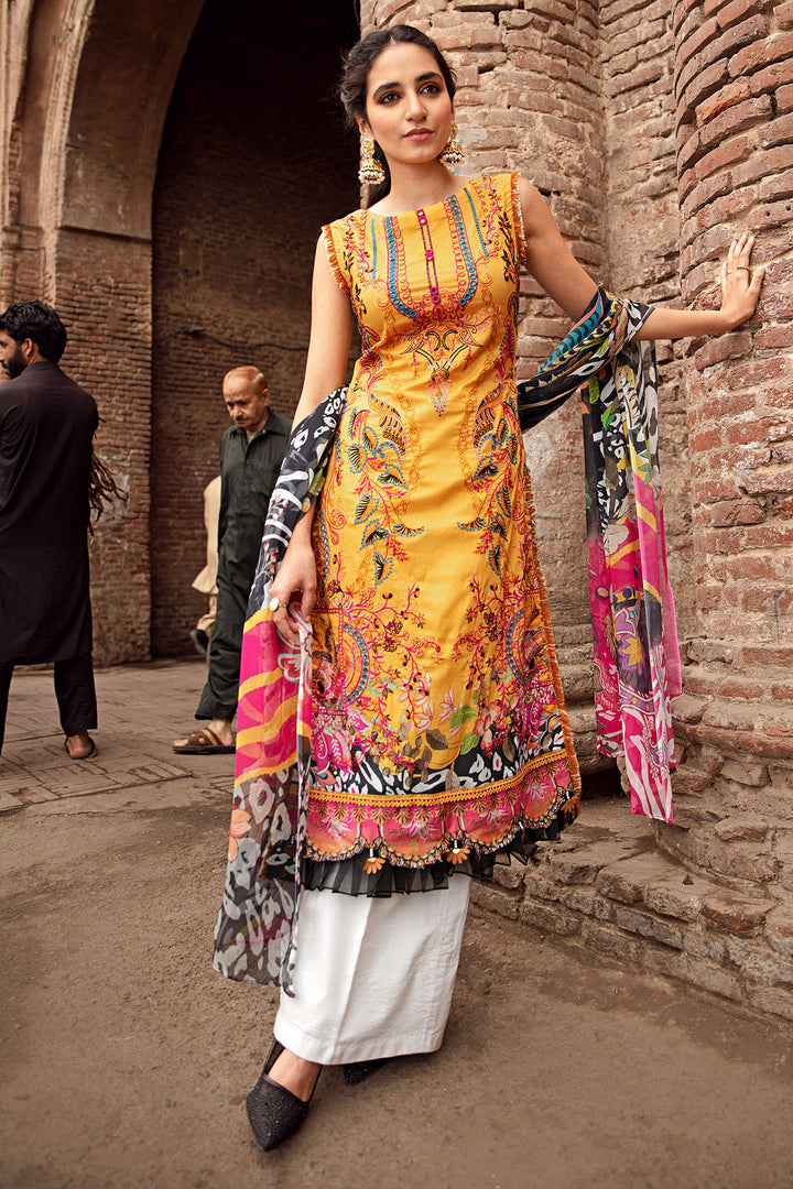 2870-FREESIA DIGITAL PRINTED LAWN UNSTITCHED