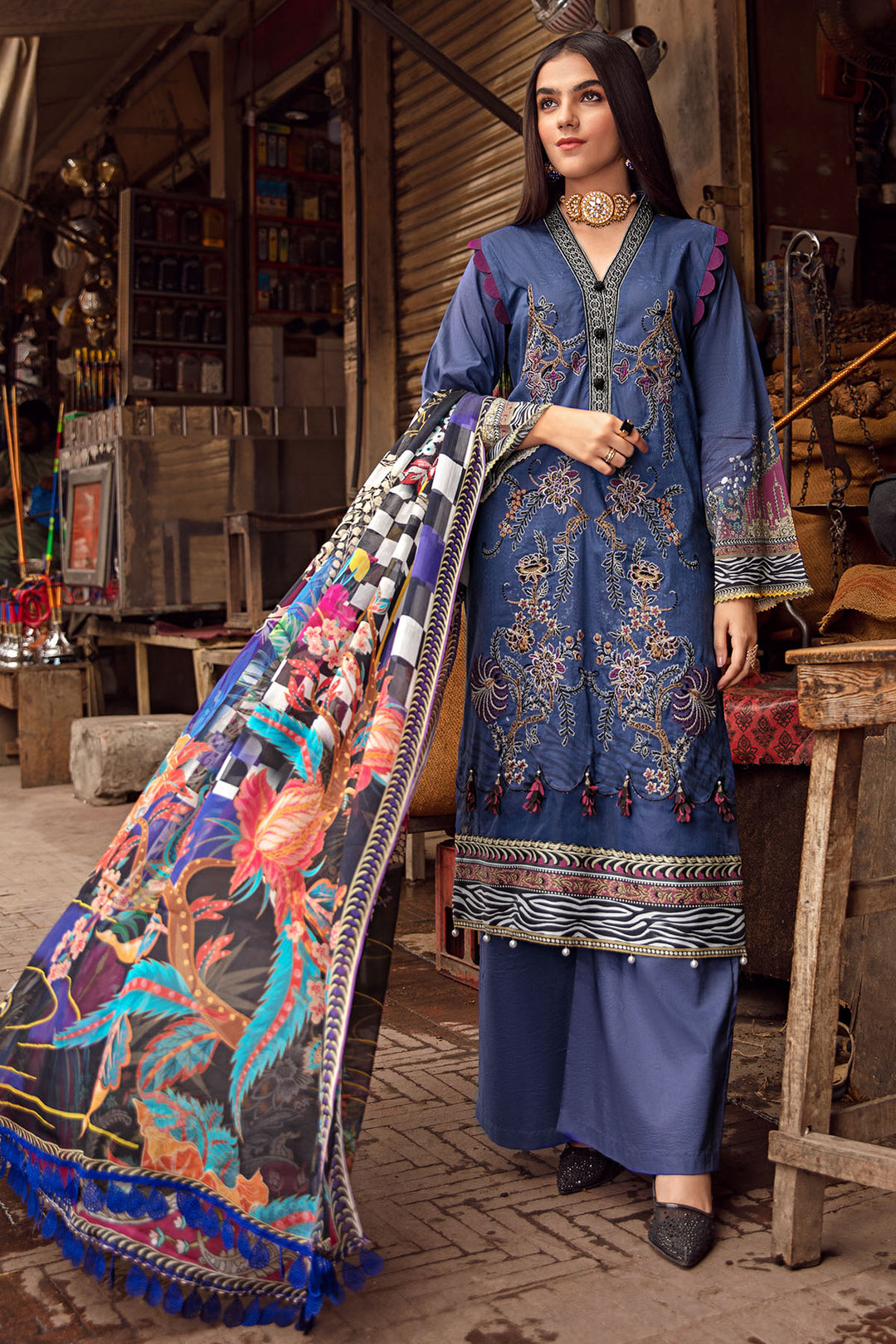 2876-ROYAL-SNOW DIGITAL PRINTED LAWN UNSTITCHED
