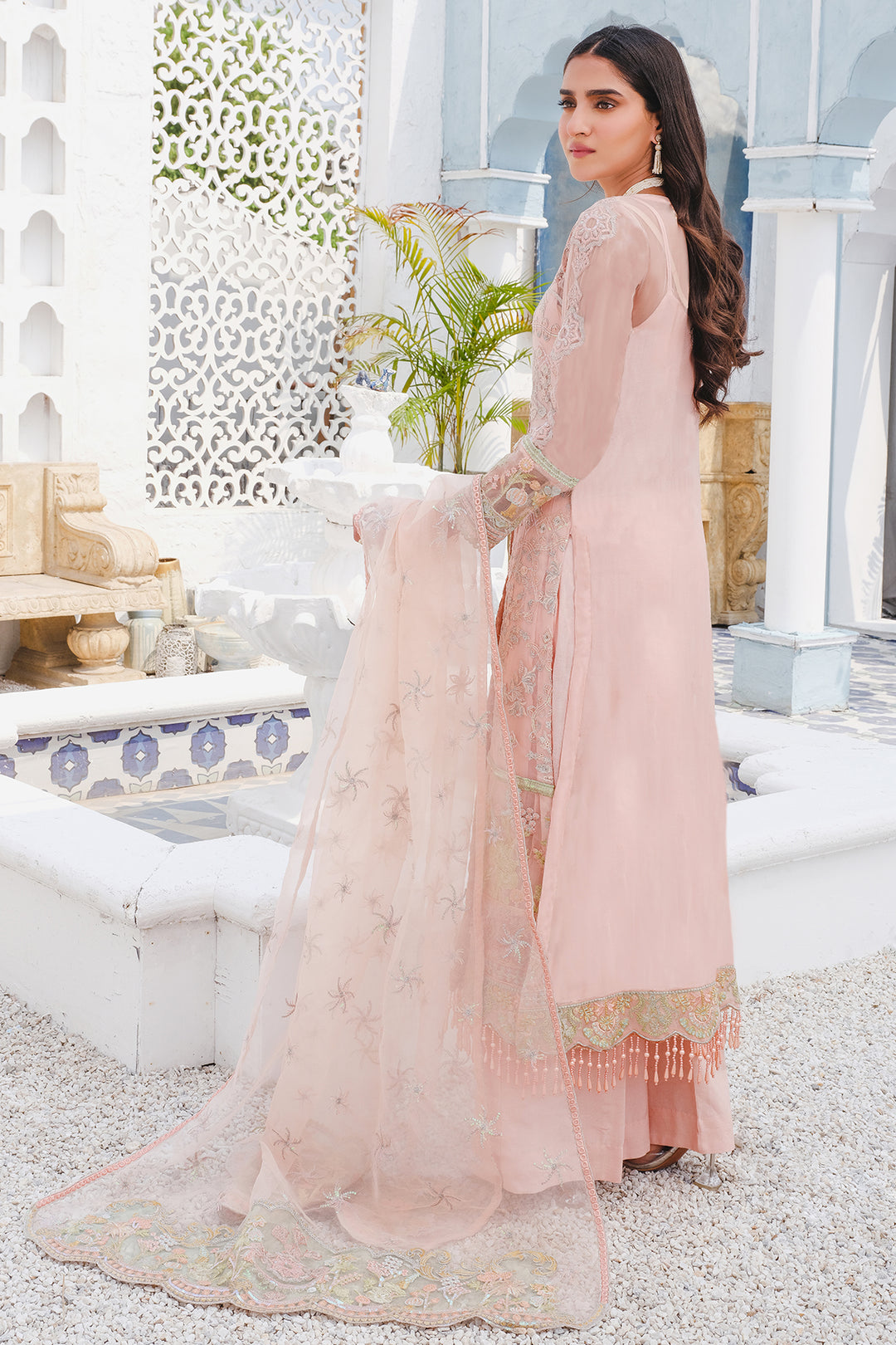2918-PASTEL-FANTASY EMBROIDERED BEMBERG CHIFFON UNSTITCHED