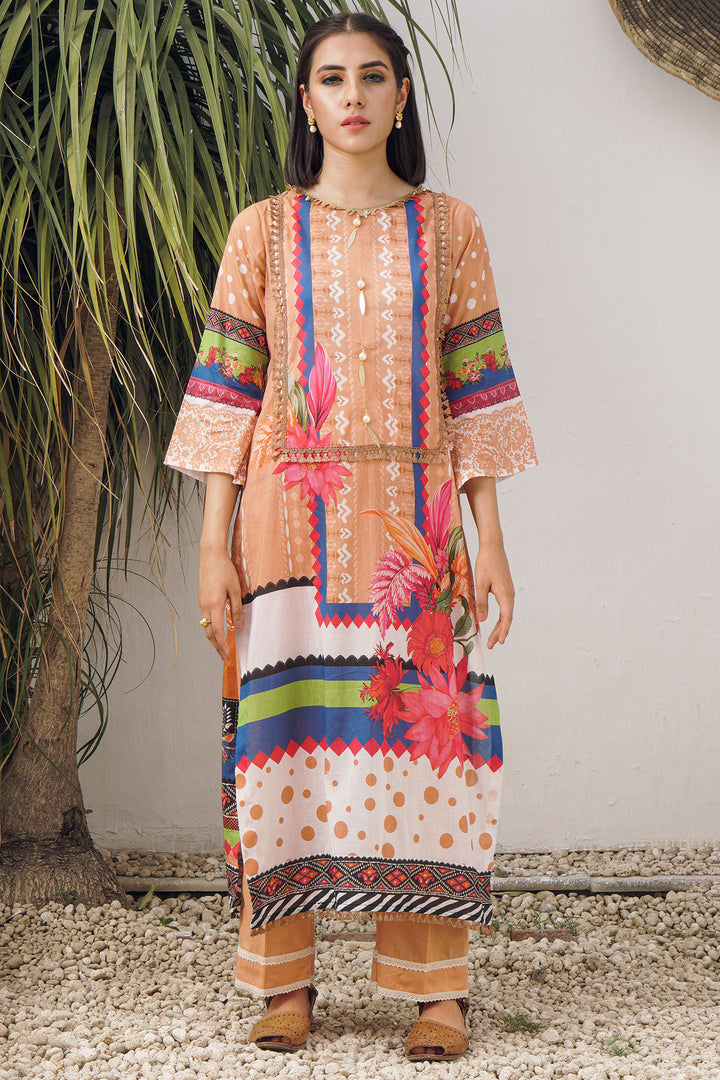 2969-POLKA-DOT DIGITAL PRINTED LAWN UNSTITCHED