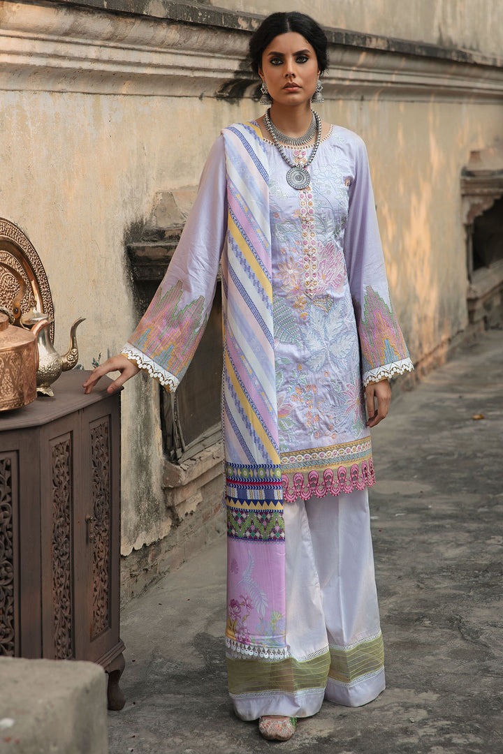 3021-MARTAN- B EMBROIDERED COTTON SATIN UNSTITCHED