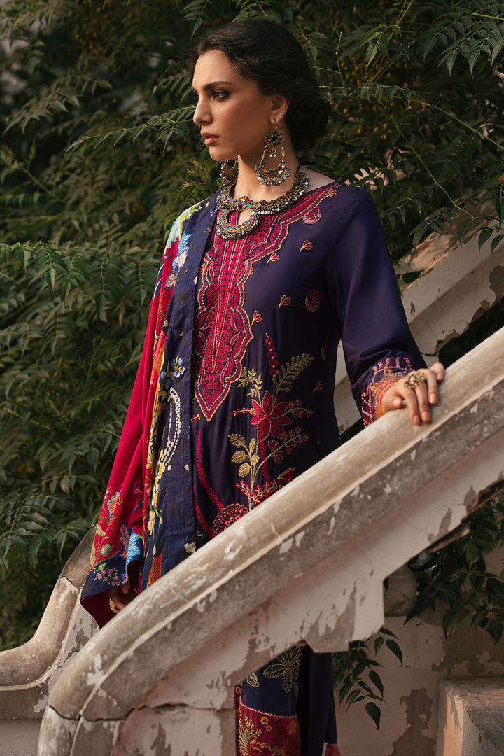 3022-SABZ-BAGH- A EMBROIDERED COTTON SATIN UNSTITCHED