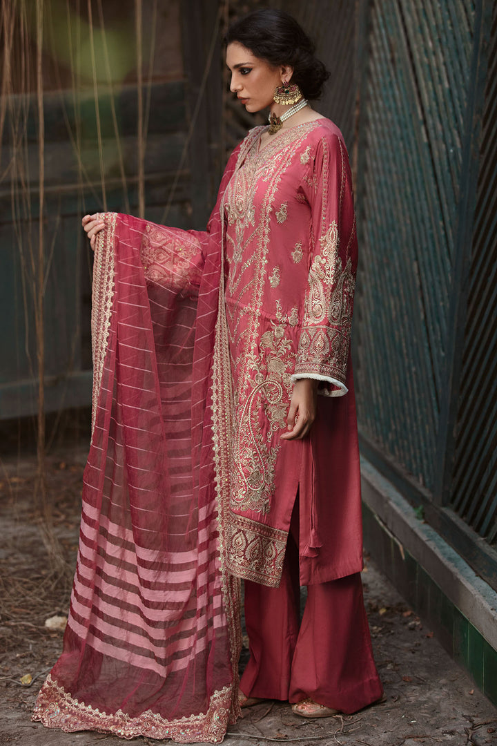 3024-ZAHRI- B EMBROIDERED COTTON SATIN UNSTITCHED