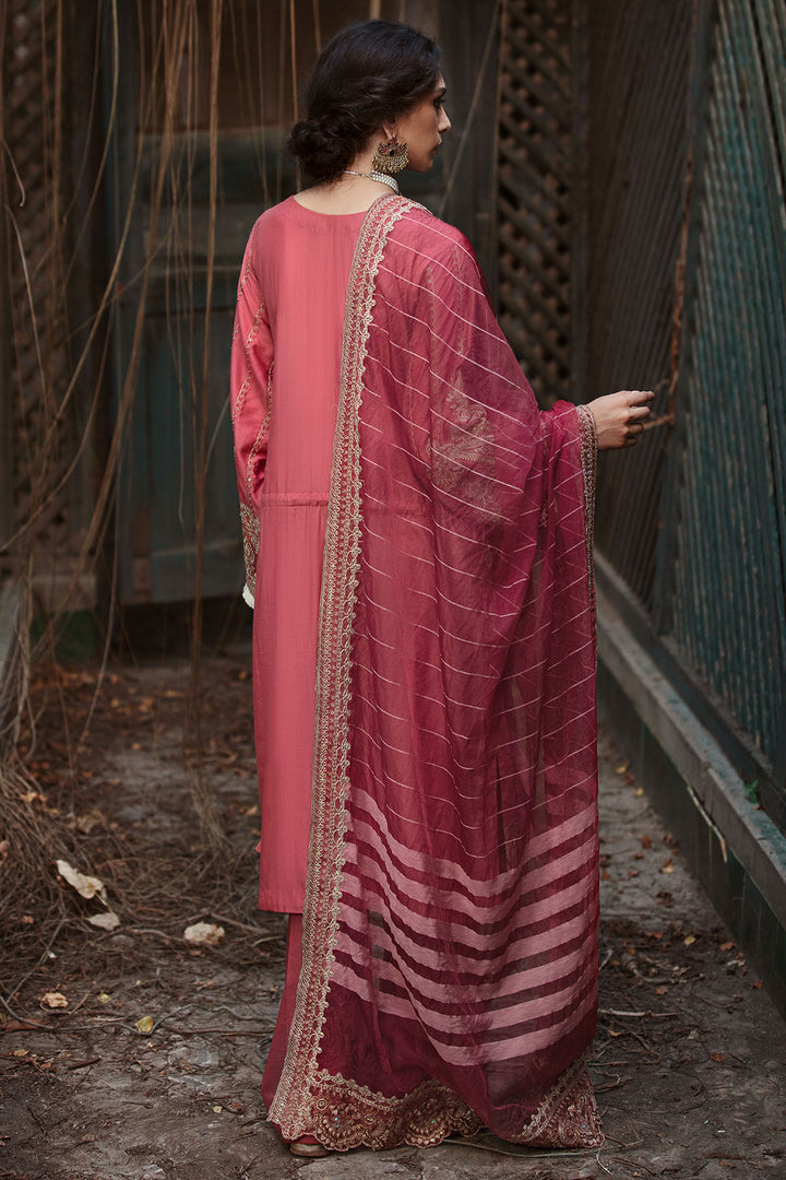 3024-ZAHRI- B EMBROIDERED COTTON SATIN UNSTITCHED