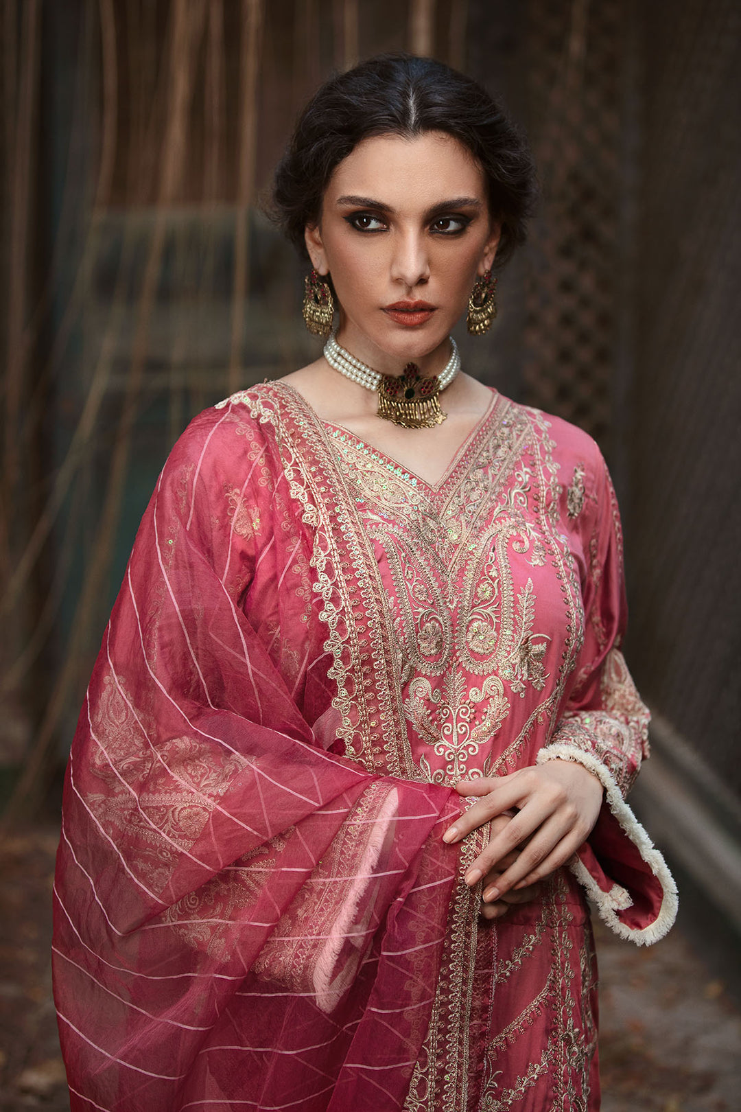 3024-ZAHRI- B EMBROIDERED COTTON SATIN UNSTITCHED