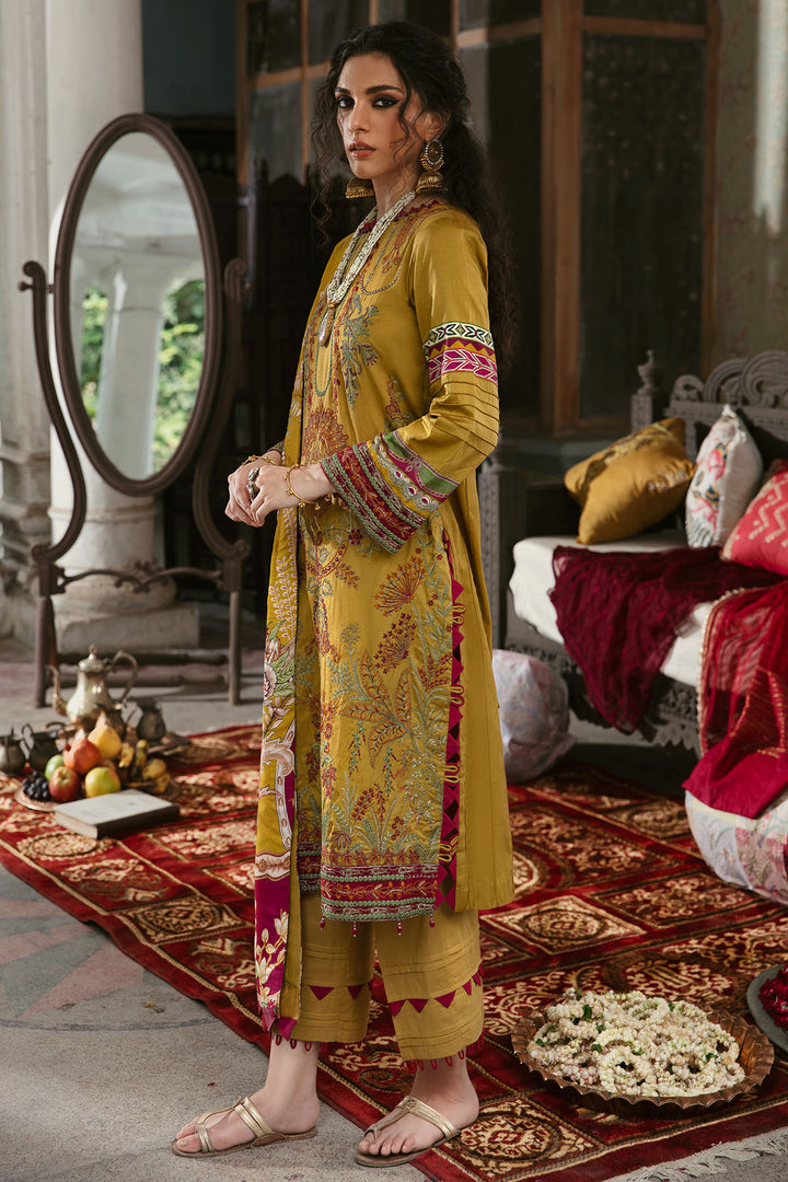 3029-NOOR-JAHAN-A EMBROIDERED COTTON SATIN UNSTITCHED